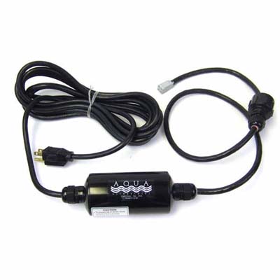 A30021 Transformer Assembly for the Aqua UV Frog / Fish 25W, Black, Complete with Electrical cord